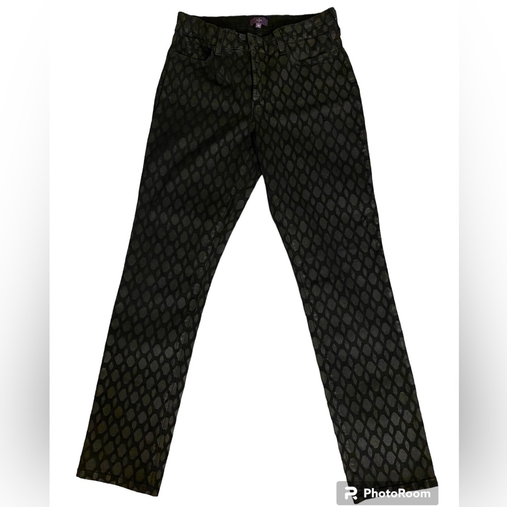NYDJ Skinny Womens Black Lift Tuck Technology Pant Size 10